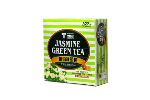 TRADITION Jasmine Green Tea 100 Tea Bags 7 Oz (200 g)