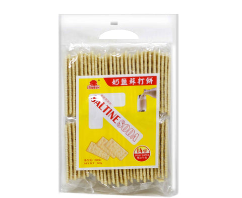 Guo Zi Ting Yuan Dao Saltine Soda Biscuit Crackers 12.69 Oz (360 g) - 菓子町园道苏打饼干奶盐味梳打饼 360克