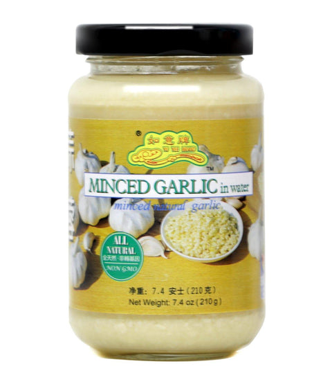 Yu Yee Brand Minced Garlic in Water 7.4 Oz (210 g) - 茹意牌蒜蓉 - CoCo Island Mart