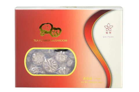 Shiitake Tea Flower Shiitake Mushroom 10.5 Oz (300 g) - 红叶茶花菇 300 g - CoCo Island Mart