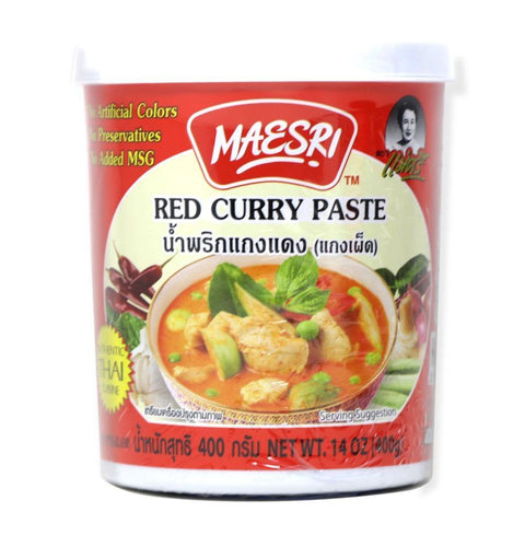 Maesri Red Curry Paste 14 Oz (400 g) - CoCo Island Mart