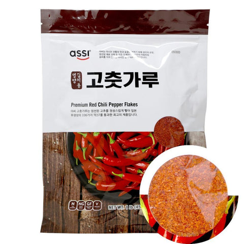 Assi Red Chili Pepper Flakes 1LB, Kimchi (453 g) - CoCo Island Mart