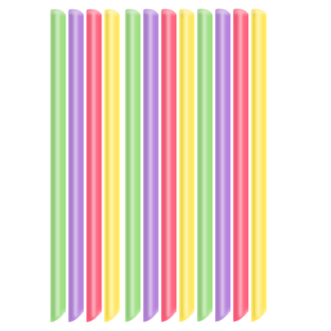 100 Pcs Individual Warped Jumbo Bubble Tea Straws 珍珠奶茶吸管 - CoCo Island Mart