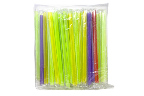 100 Pcs Individual Warped Jumbo Bubble Tea Straws 珍珠奶茶吸管 - CoCo Island Mart
