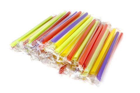 100 Pcs Individual Warped Jumbo Bubble Tea Straws 珍珠奶茶吸管 - CoCo Island Mart
