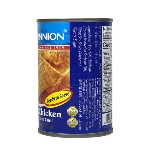 Companion Mock Chicken Braised Bean Curd 9.5 Oz (270 g)