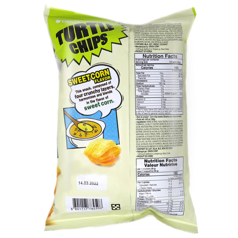 ORION Turtle Chips Sweet Corn Flavor 5.65 Oz (160 g)