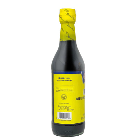 Koon Chun Diluted Black Vinegar 16.9 FL Oz (500 mL) - 冠珍酱园 黑米醋