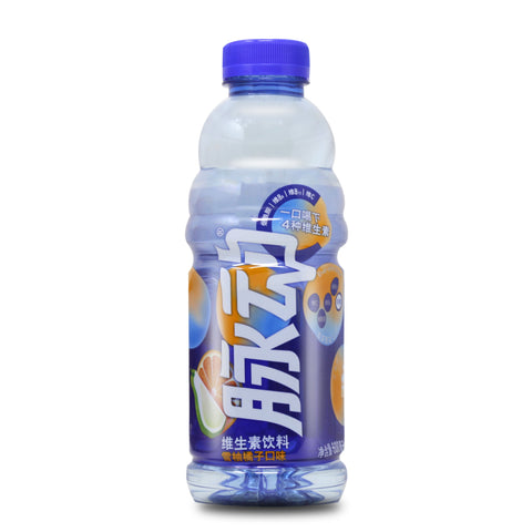Mizone Vitamin Beverage Orange & Snow Pomelo Flavor 600 mL - 脉动维生素饮料 雪柚橘子味