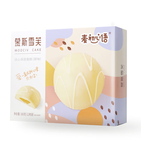 Moociv Schaffer Soft Heart Coated Cake Original Flavor 12 Pcs 360 g - 慕斯雪芙蛋糕 原味 360克