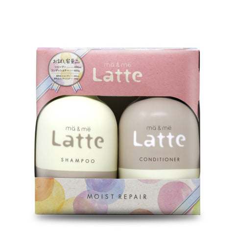 Kracie MA & ME Latte Moist Repair Shampoo + Conditioner 400 mL