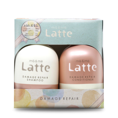 Kracie MA & ME Latte Damage Repair Shampoo + Conditioner 400 mL