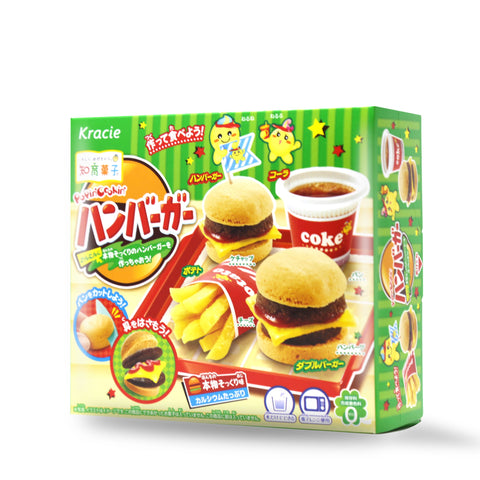Kracie Poppin' Cookin' Hamburger Sweet Candy 0.7 Oz (22 g)