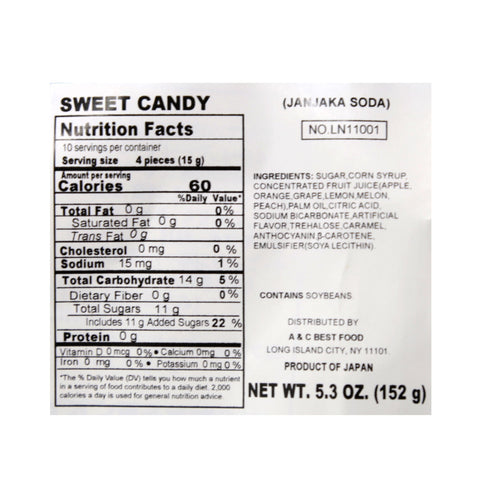 Lion Jankaka Soda Mix Candy 5.3 Oz (152 g)