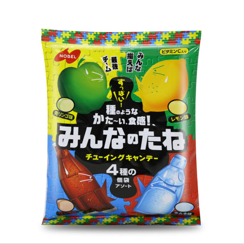 Nobel Minna No Tane Chewing Candy Assorted Flavors 2.9 Oz (84 g)