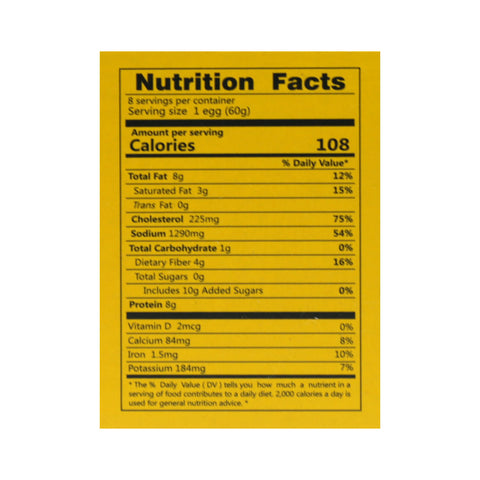 Titbit Cooked Salted Duck Eggs 8 PCS 16.9 Oz (480 g)