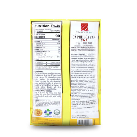 Vinacafe 3 In 1 Instant Coffee Mix 14 Oz (400 g)