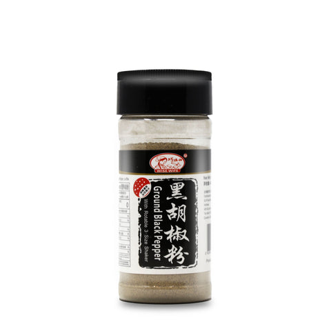 Wise Wife Ground Black Pepper W/ Rotable 3-Size Shaker 4.51 Oz (128 g)