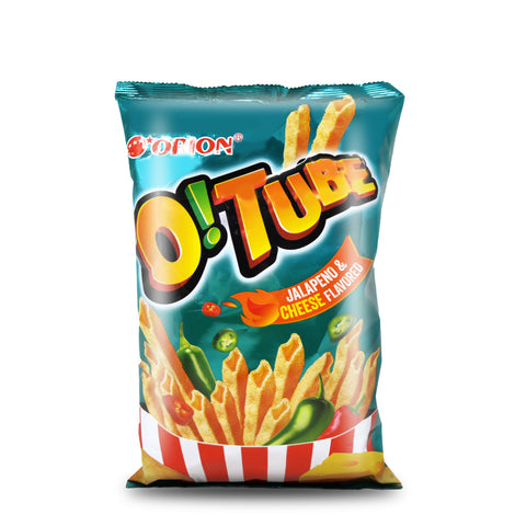 ORION O!Tube Jalapeno & Cheese Flavored Potato Snacks 4.06 Oz (115 g)