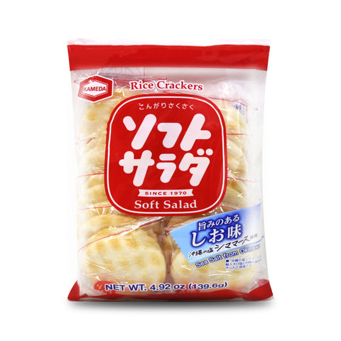 KAMEDA Soft Salad Rice Crackers 4.92 Oz (139.6 g)