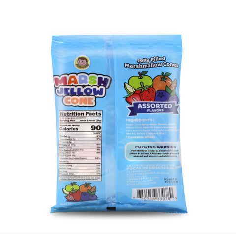 Josh Bosh Marshmallow Cone Assorted Flavors 3.52 Oz (100 g)