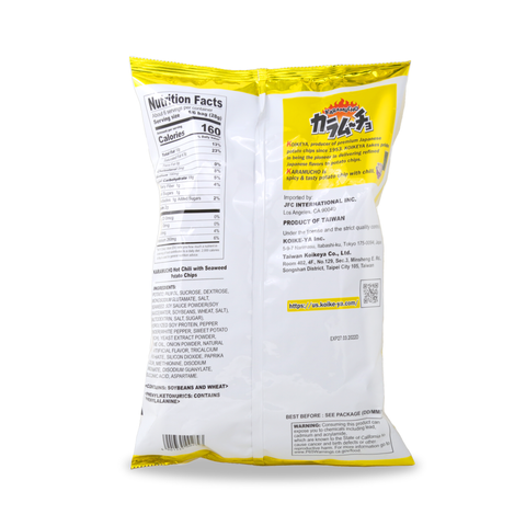 KOIKEYA Karamucho Hot Chili W/ Seaweed Potato Chips Party Large Bag 6.2 Oz (175 g)