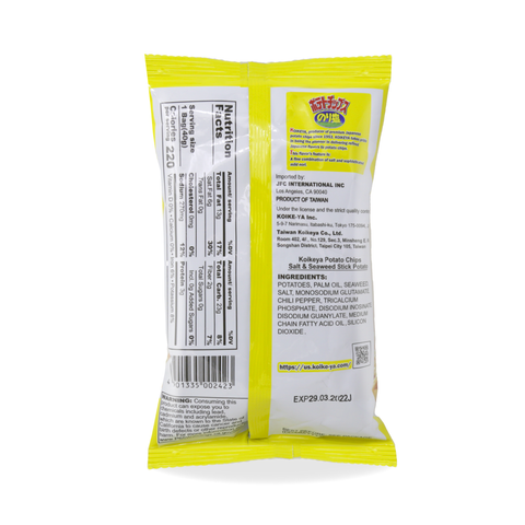 KOIKEYA Potato Sticks Salt & Seaweed Flavor 1.4 Oz (40 g)