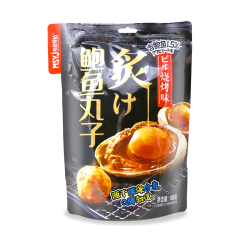MSYJ Abalone Balls BBQ Flavor 3.8 Oz (108 g)