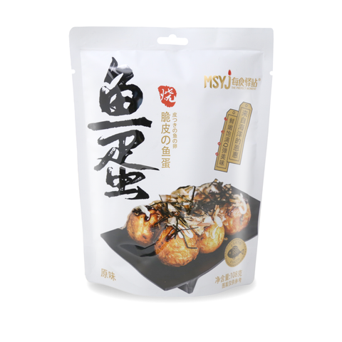 MSYJ Crispy Skin Fish Balls Original Flavor 3.8 Oz (108 g)