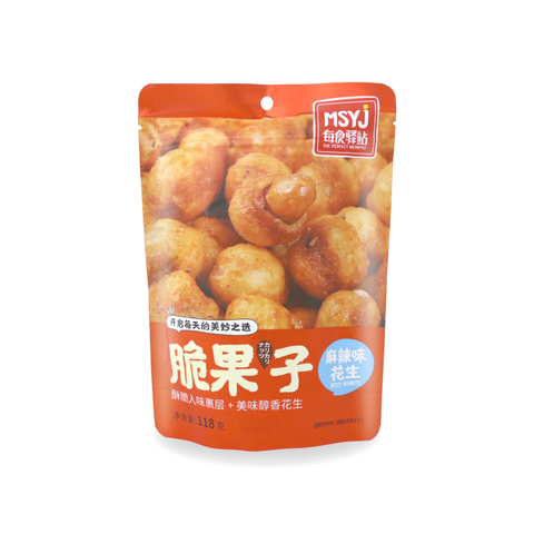 MSYJ Crisp Fruit Spicy Peanuts 4.16 Oz (188 g)