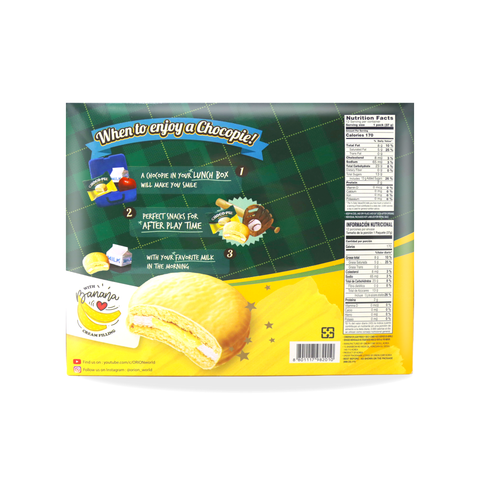 ORION Choco Pie Banana Flavor 12 Packs 15.66 Oz (444 g)