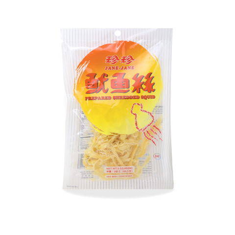 JANE-JANE Prepared Shredded Squid 3 Oz (85 g)