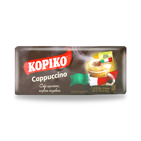 Kopiko Instant Cappuccino Coffee Mix 30 Sachets 26.5 Oz (750 g)