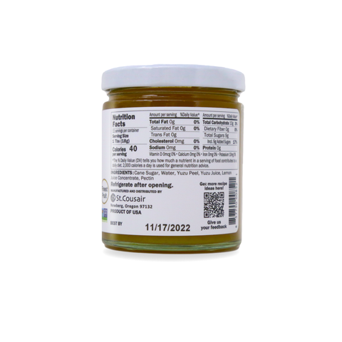 Kuze Fuku & Sons YUZU Premium Fruit Spread 7 Oz (200 g)