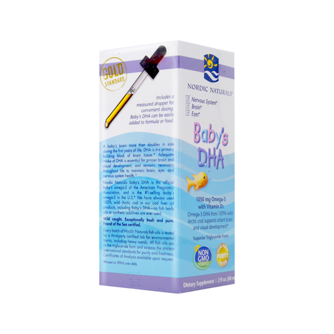 Nordic Naturals Baby's DHA 1050 mg Omega-3 with Vitamin D3 2 Oz (60 mL)