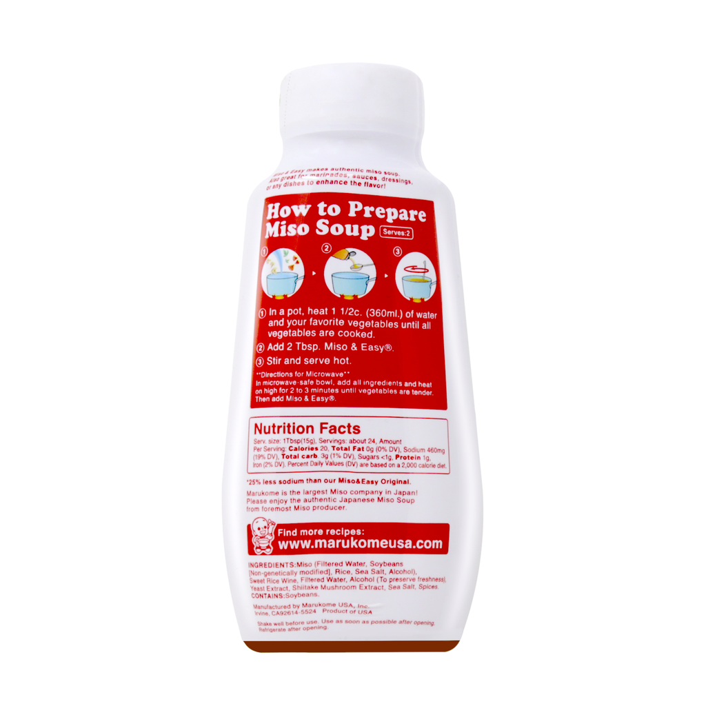 Marukome Miso & Easy Miso Broth Concentrate Vegetarian Reduced