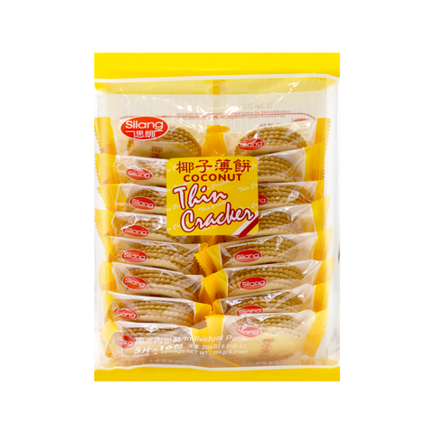 Silang Coconut Thin Cracker 16 Individual Bags 9.31 Oz (264 g)