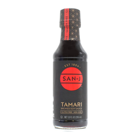 San-J Gluten Free Soy Sauce Tamari Soy Sauce 10 FL. Oz (296 mL)