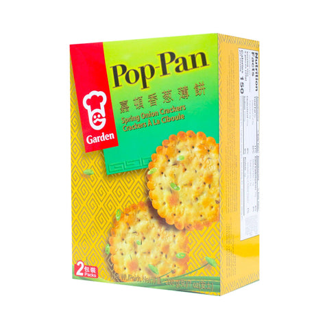 Garden Pop-Pan Spring Onion Crackers 2 Packs 7 Oz (200 g) - 嘉顿 香葱薄饼 200克