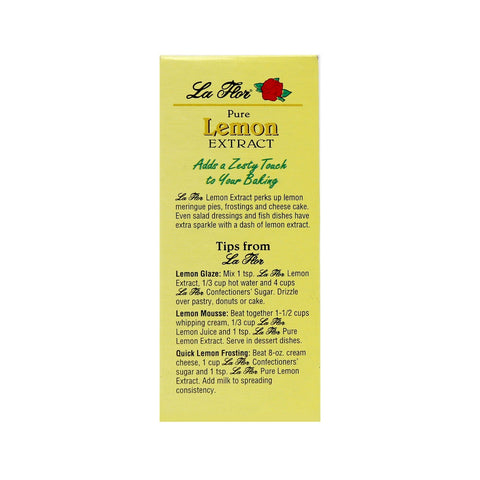 La Flor Pure Lemon Extract 1 Fl Oz (29 mL)