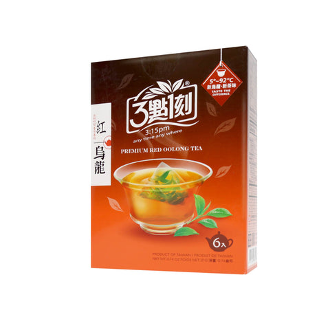 3:15PM Premium Red Oolong Tea 6 Tea Bags 0.74 Oz (21 g) - 3点一刻红乌龙茶