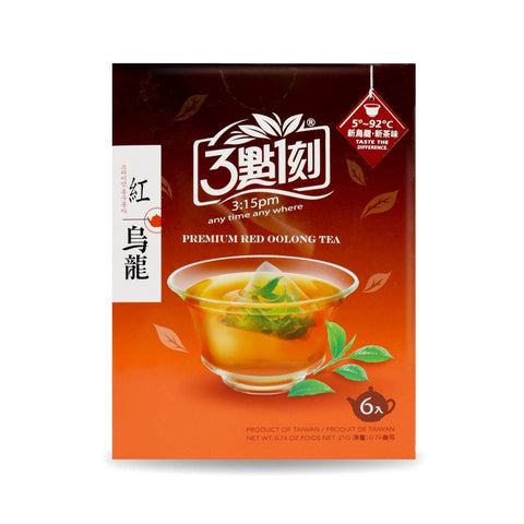 3:15PM Premium Red Oolong Tea 6 Tea Bags 0.74 Oz (21 g) - 3点一刻红乌龙茶