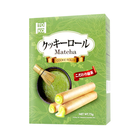 TOKO Matcha Cookie Rolls 2.64 Oz (75 g)