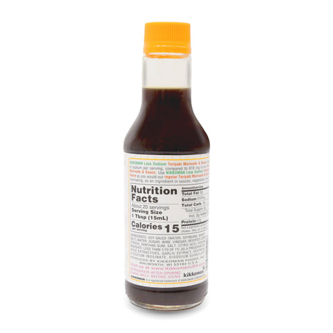 KIKKOMAN 49% Less Sodium Teriyaki Marinade and Sauce 10 FL Oz (296 mL)