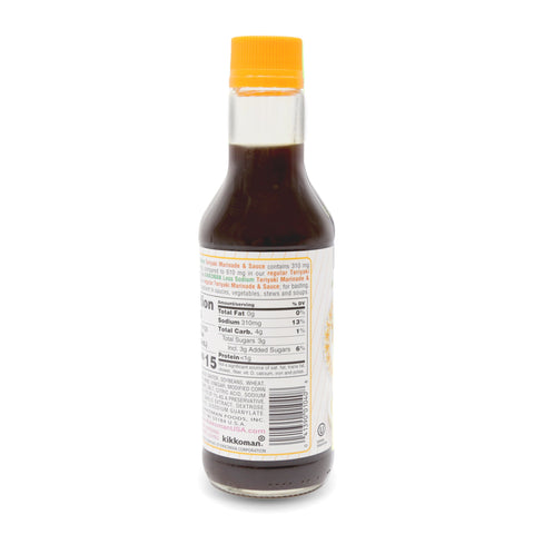 KIKKOMAN 49% Less Sodium Teriyaki Marinade and Sauce 10 FL Oz (296 mL)
