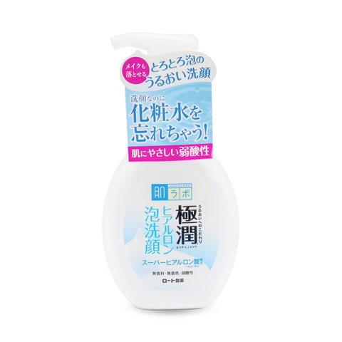 Rohto Hadalabo Gokujyun Hyaluronic Foaming Face Wash 5.4 FL Oz (160 mL)
