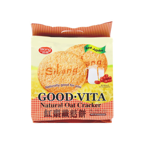 Silang Natural Oat Cracker Red Jujube 20 Individual Bags 13.3 Oz (380 g)