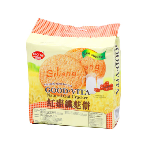Silang Natural Oat Cracker Red Jujube 20 Individual Bags 13.3 Oz (380 g)