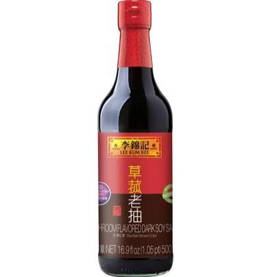 LEE KUM KEE Mushroom Flavored Dark Soy Sauce 16.9 Oz (1.05 pt) 500 mL