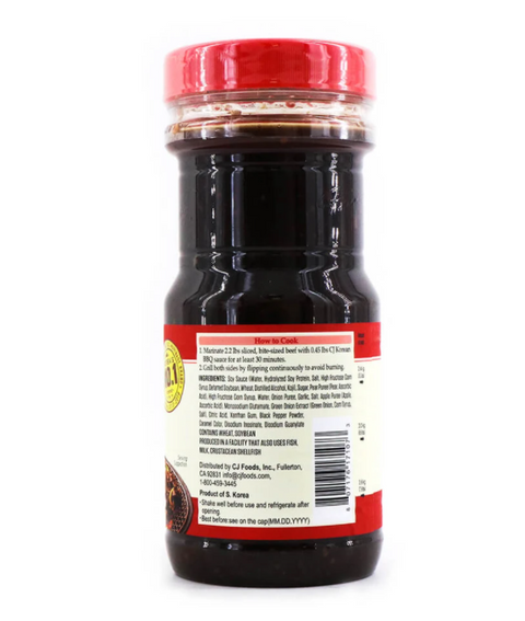 CJ Foods Korean BBQ Kalbi Marinade for Ribs Original Sauce 29.7 Oz (1.9LBS) 840 g